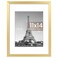 upsimples 11x14 Picture Frame Display Pictures 8x10 with Mat or 11x14 Without Mat Wall Hanging Photo Frame Gold 1 Pack