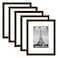 upsimples 8x10 Picture Frame Set of 5 Display Pictures 5x7 with Mat or 8 x 10 Without Wall Gallery Photo Frames Brown
