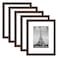 upsimples 8x10 Picture Frame Set of 5 Display Pictures 5x7 with Mat or 8 x 10 Without Wall Gallery Photo Frames Brown