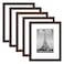 upsimples 8x10 Picture Frame Set of 5 Display Pictures 5x7 with Mat or 8 x 10 Without Wall Gallery Photo Frames Brown