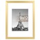 upsimples 9x12 Picture Frame Display Pictures 6x8 with Mat or 9 x 12 Without Wall Hanging Photo Frames Gold 1 Pack