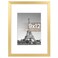 upsimples 9x12 Picture Frame Display Pictures 6x8 with Mat or 9 x 12 Without Wall Hanging Photo Frames Gold 1 Pack