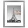 upsimples 11x14 Picture Frame Display Pictures 8x10 with Mat or 11 x 14 Without Wall Hanging Photo Frames Metallic Gray 1 Pack