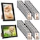 YOUKE OLA Set of 50 Picture Frame Bulk Photo Frames Wall Mounting Simple Photo Frames Multi Picture Frames for Wall or Tabletop Black