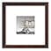 upsimples 8x8 Picture Frame Display Pictures 4x4 with Mat or 8 x 8 Without Wall Hanging Photo Frames Brown 1 Pack