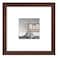 upsimples 8x8 Picture Frame Display Pictures 4x4 with Mat or 8 x 8 Without Wall Hanging Photo Frames Brown 1 Pack
