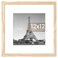 upsimples 12x12 Picture Frame Display Pictures 8x8 with Mat or 12 x 12 Without Wall Hanging Square Frames Natural Style 1 Pack