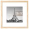 upsimples 12x12 Picture Frame Display Pictures 8x8 with Mat or 12 x 12 Without Wall Hanging Square Frames Natural Style 1 Pack