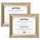 Edenseelake 85 x 11 Picture Frames Set of 2 Vintage Gold 85 x 11 Diploma Certificate Frame for Tabletop or Wall Display