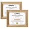 Edenseelake 85 x 11 Picture Frames Set of 2 Vintage Gold 85 x 11 Diploma Certificate Frame for Tabletop or Wall Display