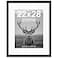 Americanflat 22x28 Poster Frame Black Engineered Wood with Polished Plexiglass Matted to 18x24 Photo Size Hudson Collection Wide Picture Frame for Wall Display Black