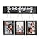 MONT PLEASANT 4X6 Picture Frames Collage for Wall Farmhouse Rustic Black Photo Frame with HD plexiglass Hanging Black Picture Frame Wall Decor for Living Room Set of 3