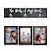 MONT PLEASANT 4X6 Picture Frames Collage for Wall Farmhouse Rustic Black Photo Frame with HD plexiglass Hanging Black Picture Frame Wall Decor for Living Room Set of 3