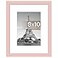 upsimples 8x10 Picture Frame Display Pictures 5x7 with Mat or 8 x 10 Without Wall Hanging Photo Frames Pink 1 Pack