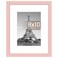 upsimples 8x10 Picture Frame Display Pictures 5x7 with Mat or 8 x 10 Without Wall Hanging Photo Frames Pink 1 Pack