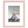 upsimples 8x10 Picture Frame Display Pictures 5x7 with Mat or 8 x 10 Without Wall Hanging Photo Frames Pink 1 Pack