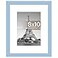 upsimples 8x10 Picture Frame Display Pictures 5x7 with Mat or 8 x 10 Without Wall Hanging Photo Frames Blue 1 Pack