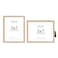 KTKDE 5x7 Picture frame Set of 24x6 with mat 5x7 without MatModern Style Wood Composite Frame Real Glass Studio Gallery frame Wall Mount and Tabletop Display Family Friends Wedding Ideal Gift