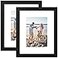decorUhome 8x10 Picture Frame Display Pictures 5x7 with Mat or 8x10 without Mat Wall Tabletop Display Photo Frame Black 2 Pack