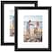 decorUhome 8x10 Picture Frame Display Pictures 5x7 with Mat or 8x10 without Mat Wall Tabletop Display Photo Frame Black 2 Pack