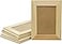 Creative Hobbies Pack of 12 Unfinished Solid Pine Wood Picture Frames for Arts Crafts DIY Painting Projects Stand or Hang on The Wall 6x8 Frame Size Holds 6x4 Pictures for Adults Kids