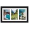 DUENPY 8x14 Collage Picture Frame 4x6 Collage Picture Frame Displays Three 4x6 inch Photos or 8x14 Without Mat for Available Horizontal Wall Mounting Display and Vertical Black