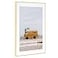 Fun Memories 22x28 Metal Picture Frame with 18x24 Mat Brushed Aluminum Finish Tempered Glass Front and Attached Hanging Hardware Wall Display Frames for Vertical or Horizontal Orientation Gold