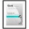 Americanflat 13x16 Picture Frame with Polished Plexiglass Use as 10x13 Frame with Mat or Display 13x16 Photo Without Mat Streamline Collection Thin Border Picture Frames for Wall Black