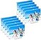 JUOIFIP 10 Pack 5x7 Acrylic Picture Frames Crystal Clear Frameless Double Sided Magnetic Photo Frames Freestanding Desktop Display with Detachable Stand Gift Box