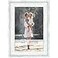 Icona Bay 4x6 Cloudy White Picture Frame Cape Cod Style 4 x 6 Photo Frame Table Top or Wall Mount Bayou Collection