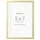Fun Memories 5x7 Metal Picture Frame 5 x 7 Metal Photo Frames with 4x6 Removable Mat Ideal for Wall or Tabletop Display Wall Hook Hanging Hardware Included Gold 1 Pack