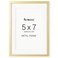 Fun Memories 5x7 Metal Picture Frame 5 x 7 Metal Photo Frames with 4x6 Removable Mat Ideal for Wall or Tabletop Display Wall Hook Hanging Hardware Included Gold 1 Pack