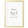 Fun Memories 5x7 Metal Picture Frame 5 x 7 Metal Photo Frames with 4x6 Removable Mat Ideal for Wall or Tabletop Display Wall Hook Hanging Hardware Included Gold 1 Pack