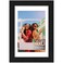 Vittanly 4x6 Picture Frame Engineered Wood with Shatter Resistant Plexiglass Display Pictures 35x5 with Mat or 4x6 without Mat Photo Frame for Wall or Table Top Display Black 1 Pack