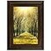 Space Art Deco8x12 Picture Frame for 8 x 12 PhotoReal Glass Sawtooth Hangers Wall Mount DisplayColor Brown