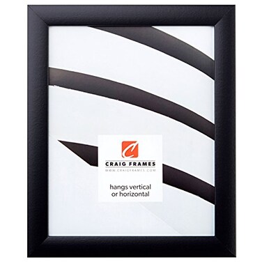 Craig Frames 1WB3BK 85 by 11Inch Picture Frame Smooth Wrap Finish 1Inch Wide Black