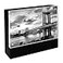 Isaac Jacobs 5 x 7 Black Wood Block Acrylic Picture Frame Magnetic Photo Frame Made For Tabletop Display 5 x 7 Black