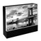 Isaac Jacobs 5 x 7 Black Wood Block Acrylic Picture Frame Magnetic Photo Frame Made For Tabletop Display 5 x 7 Black