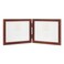 Lawrence Frames Hinged Double Horizontal Walnut Wood Picture Frame Gallery Collection 5 by 7Inch