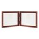 Lawrence Frames Hinged Double Horizontal Walnut Wood Picture Frame Gallery Collection 5 by 7Inch