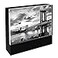Isaac Jacobs 4 x 6 Black Wood Block Acrylic Picture Frame Magnetic Photo Frame Made For Tabletop Display 4 x 6 Black