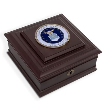 Allied Flag Allied Frame US Air Force Medallion Desktop Box