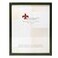 Lawrence Frames Collection Wood Certificate Picture Frame Gallery Green 85x11