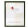 Lawrence Frames Collection Wood Certificate Picture Frame Gallery Green 85x11