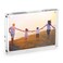 HESIN Acrylic Photo Frame 5 by 7 inch Double Sided Frameless Picture Frame Magnetic Acrylic Block Desktop Photo Display Holder with Gift Box Package Thickness 1212mm 5x7