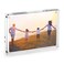 HESIN Acrylic Photo Frame 5 by 7 inch Double Sided Frameless Picture Frame Magnetic Acrylic Block Desktop Photo Display Holder with Gift Box Package Thickness 1212mm 5x7
