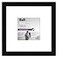Americanflat 8x8 Picture Frame with ShatterResistant Glass Use as 4x4 Frame with Mat or Display 8x8 Photo Without Mat Signature Collection Square Frames for Tabletop and Wall Display Black