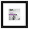 Americanflat 8x8 Picture Frame with ShatterResistant Glass Use as 4x4 Frame with Mat or Display 8x8 Photo Without Mat Signature Collection Square Frames for Tabletop and Wall Display Black