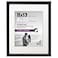 Americanflat 11x13 Picture Frame with ShatterResistant Glass Use as 8x10 Frame with Mat or Display 11x13 Photo Without Mat Signature Collection Picture Frames for Wall Display Black