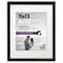 Americanflat 11x13 Picture Frame with ShatterResistant Glass Use as 8x10 Frame with Mat or Display 11x13 Photo Without Mat Signature Collection Picture Frames for Wall Display Black